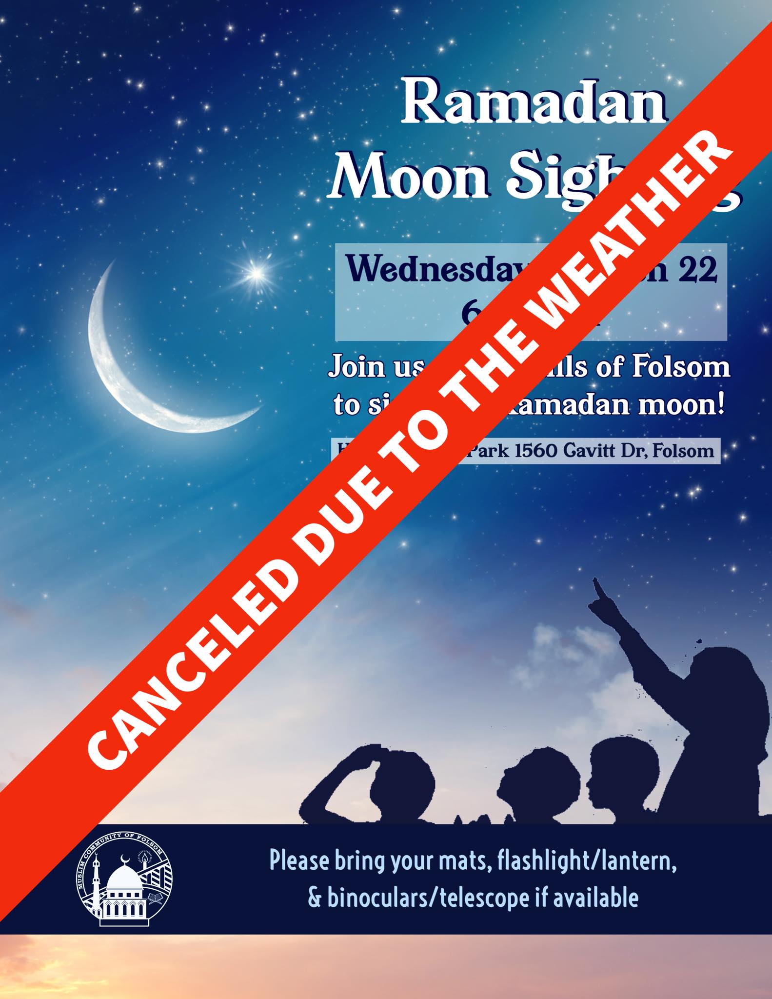 Ramadan-2023 Moonsighting canceled MCF